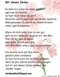 Much love for your mamas. Danke Mama Gedicht Von Nicole Sunitsch