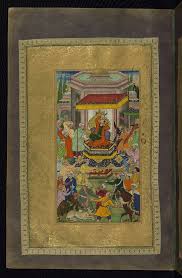 Five Poems Quintet Alexander The Great Enthroned At Persepolis Walters Art Museum Ms W 613 Fol 34a Art Culture Art Painting