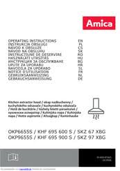 Diese dunstabzugshaube von amica in stylischem schwarz sorgt im nu für frische luft und ein angenehmes raumklima in ihrer küche. Amica Khf 695 600 S Gebrauchsanweisung Pdf Herunterladen Manualslib