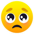 Kostenloses flat pleading face icon für emoji; Pleading Face Emoji