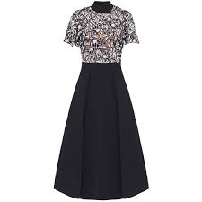 Black And White Self Portrait Dress Self Portrait Nightshade Midi Dress Self Portrait Black Dress Meghan Markle Dress Dresses