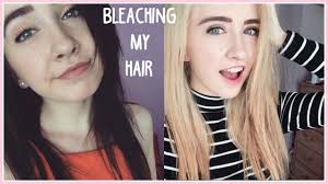 The mix of dark and light, black and white, blonde and brown has always dark hair takes about three months to become blonde, so you should bleach your hair partially to keep it healthy. Bleaching My Hair Dark Brown To Blonde Jodie Hodgson Youtube