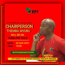 Busloads of eff supporters gathered at gandhi park in phoenix, north of durban, on thursday, ahead of a march against those involved in criminal acts which saw 36 people killed during the recent. Vpzpqvf5ude98m