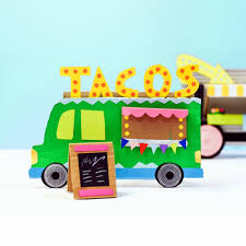A food truck may be a massive vehicle with a room to form and serve food. Make Recycled Cardboard Food Trucks Barley Birch