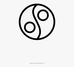 The yin, the dark swirl, is associated with shadows, femininity, and the trough of a wave; New Coloring Pages Yin Yang Coloring Pages Page Ultra Circle Hd Png Download Kindpng