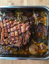 Knuspriger Schweinebauch Aus Dem Backofen Ofen Offen Rezept Schweinebauch Krustenbraten Rezept Fleisch Gerichte