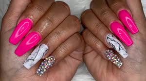 Acrylic Different Shades Of Pink Nails Nail And Manicure Trends Both add a strengthening layer to the nail, but gels require a uv light in order to set. acrylic different shades of pink nails
