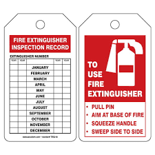 A properly working extinguisher could save a life, maybe even yours. To Use Fire Extinguisher Safety Tag