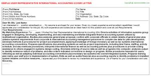 International Student Advisor Cover Letters