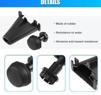 160pc Automotive Rubber Bumper Kit - Black Replacement Stops For Ford GM  Vehicles