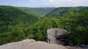 Avalanche falls at the top of the flume is a close view of avalanche falls. Long Point Trail Best View Of New River Gorge Bridge Takemytrip Com