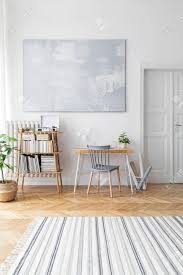 You will discover here more than one. Stylish Scandinavian Home Decor Of Interior With Creative Wooden Stock Photo Picture And Royalty Free Image Image 120057590