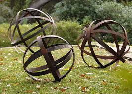 Getting a water feature for your home or garden is expensive, but these homemade diy water features are cheap and easy to make. Hollow Corten Steel Lawn Ball Rusted Metal Garden Sculptures Custom Size
