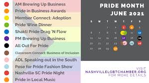 Pride month is celebrated every june as a tribute to those who were involved in the stonewall riots. Get Ready To Celebrate Pride All Month Long Nashvillelgbtchamber Org