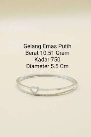 Emas adalah salah satu logam yang paling disukai dan banyak digunakan. Jual Perhiasan Gelang Emas Putih Online Terbaru Juli 2021 Blibli