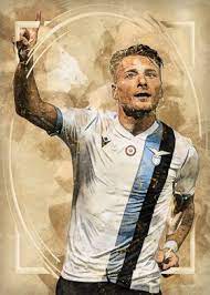 From 4x6 to 23x33 inch; Ciro Immobile Poster By Buster Rameau Displate