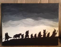 Lord Of The Rings Canvas Painting I Made On 8x12 Canvas Lotr Art Canvas Painting Painting