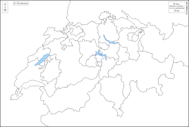 Svizzera Mappa Gratuita Mappa Muta Gratuita Cartina Muta Gratuita Frontiere Cantoni Bianco