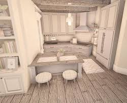 The interior features a large kitchen and a living room, bedrooms, garage, and kids room. Boho Aesthetic Bloxburg Kitchen Ideas Novocom Top