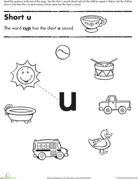 short vowel sounds u worksheet education com