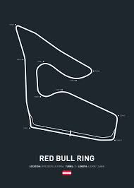 The red bull ring is a motorsport race track in spielberg, styria, austria. Red Bull Ring Poster By Denyon Emmens Displate In 2021 Grand Prix Posters Racing Circuit F1 Poster Design