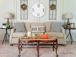 Choose the details and containers for your arrangements in this style and colors. Farmhouse Fall Home Tour Fall Blog Hop Diy Beautify Creating Beauty At Home