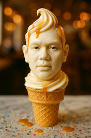 Thai shaved ice dessert with red syrup and condensed milk