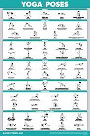 It worked so well that i wanted a set of poses that i could use over and over again. Amazon Com Quickfit Yoga Position Exercise Poster Yoga Asana Poses Chart Laminated 18 X 27 Sports Outdoors