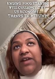 Liberal woman says that people not receiving their food stamps is going to  CRASH Donald Trump's economy, because they'll have to “spend their own  money