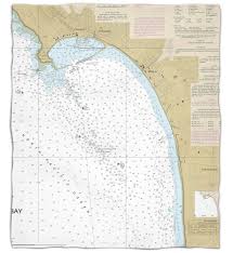 ca half moon bay ca nautical chart silk touch throw