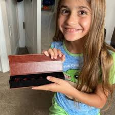 Blood Red Glitter Liquid Core Handmade Resin DND Dice Set