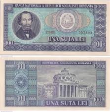 Simbolul pentru usd poate fi scris $. 100 Lei Romania Numista