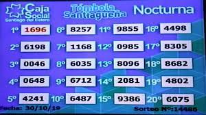 A partir del 13 de abril. Resultados De La Tombola Santiaguena Del 30 De Octubre Diario Panorama Movil