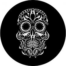 Maybe you would like to learn more about one of these? Black And White Sugar Skull Spare Tire Cover