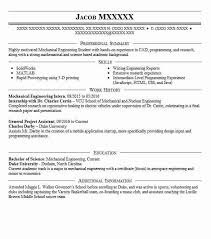 Mechanical Engineering Internship Resume Example Grove Gear Kenosha Wisconsin