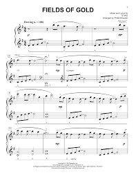So she took her love for to gaze awhile upon the fields of barley in his arms she fell as her hair came down among the fields of gold. Fields Of Gold Classical Version Arr Phillip Keveren Sting Noten Cascha Com