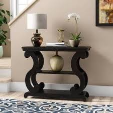 House Of Hampton Sapienza 42 Console Table Reviews Wayfair In 2020 Console Table Decor Wood Console Table