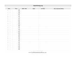 repositioning log printable medical form free to download