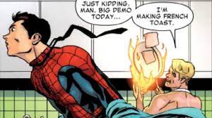 Why Johnny Storm and Peter Parker Make The Perfect Couple...Sort Of - Comic  Vine