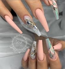 78 Hottest Classy Acrylic Coffin Nails Long Designs For Summer Nail Color Long Acrylic Nail Designs Long Acrylic Nails Coffin Nails Long