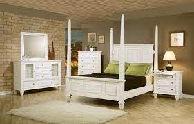 Sandy beach bedroom set dimensions: 6 Piece Sandy Beach Bedroom Set With Poster Bed In White Finish By Coaster 201300