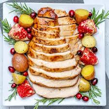 Butterflied turkey breast with orzo currant stuffing, crockpot stuffed turkey breast, grilled turkey… Easy Oven Roasted Maple Turkey Breast Healthy Fitness Meals