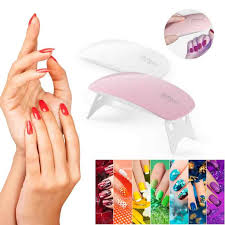 6w Nail Lamp Led Light Mini Portable Nail Dryer Gel Nail Art Tool Aliexpress