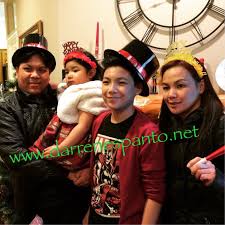 Darrenespanto New Year 2015 With His Family Captain Hat Fashion Newyear