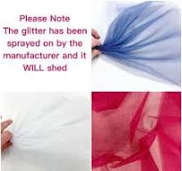 Sparkle GLITTER TULLE Nylon Netting Tutu Fabric 150cm Wide ...