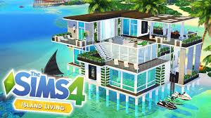 The bottom half of the house has an original brick foundation and built upward using a wooden exterior. Sulani Modern Beach House The Sims 4 Island Living Speed Build Youtube