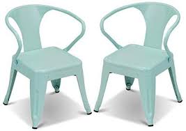 Amazon Com Costzon Set Of 2 Kids Steel Chair W Backrest Industrial Activity Chair Stackable For Indoor Outdoor Use Toddler Chair Activity Chair Steel Chair