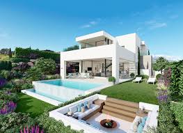 ★modern villa cad plan,elevation drawings download v.32(*.dwg format ) villa layout plans, cad drawings download. New Modern Luxury Villa Front Line Golf Estepona
