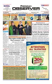 E Paper September 27 2012 By Pakistan Observer Issuu