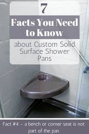 7 Facts You Need To Know About Custom Solid Surface Shower Pans Shower Pans And Bases Shower Pan Corner Shower Seat